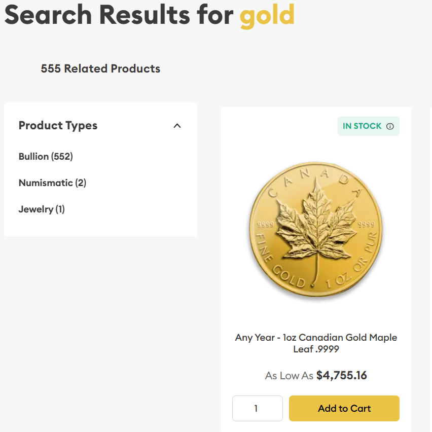 Gold Coins and Bars Collection physical gold products for strategic investors using the gold to silver ratio