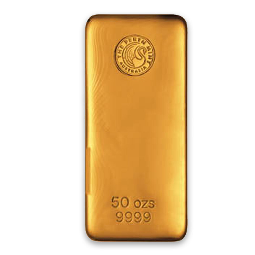 50 oz Perth Mint Gold Bar | Perth Mint Gold Bars - Pacific Precious Metals