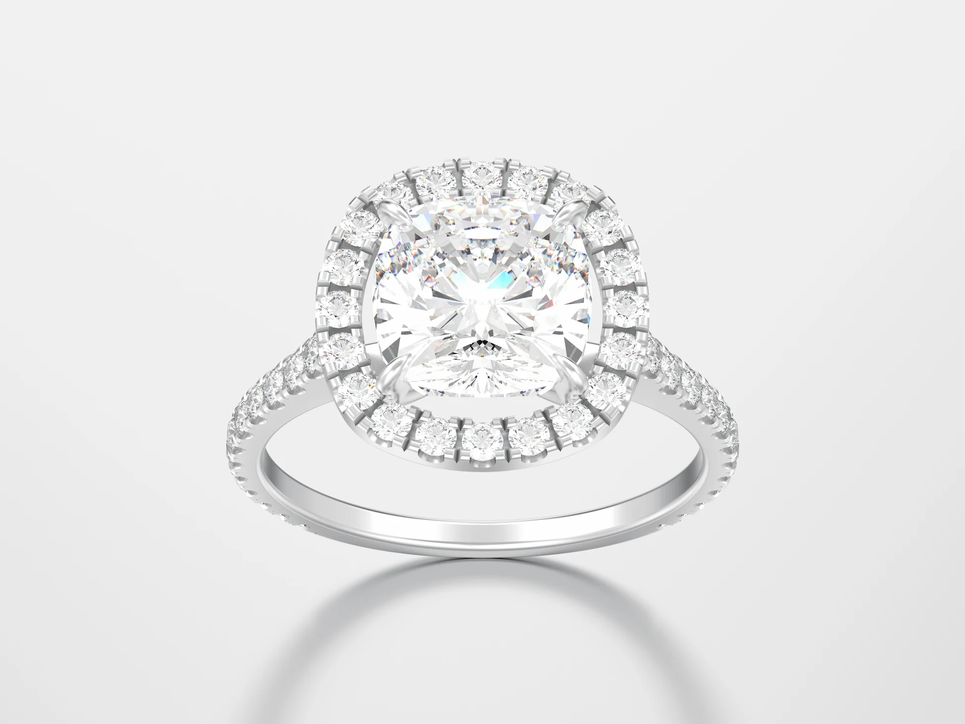 Diamond Silver Ring Photo