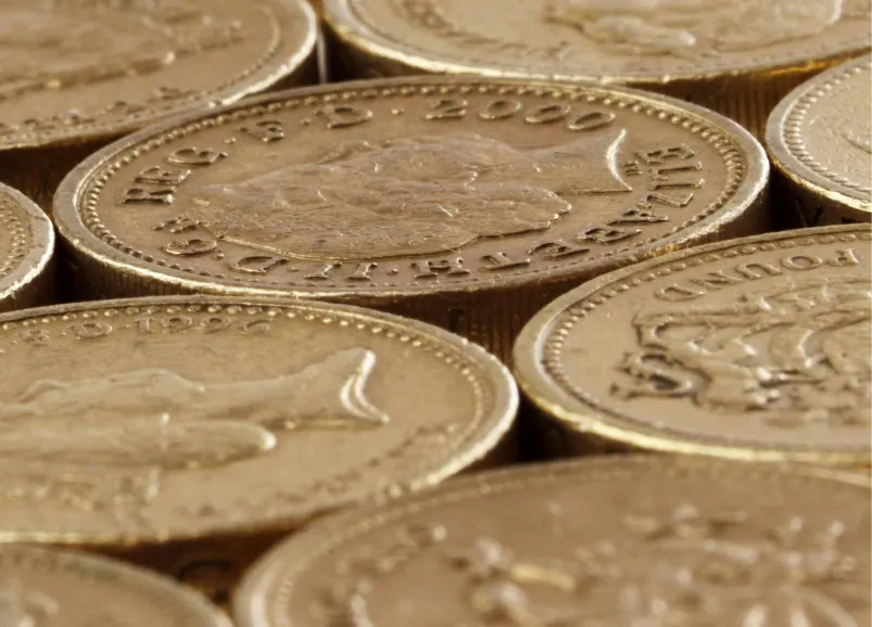 royal gold coins illustration