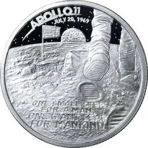 1 oz Apollo Moon Landing - Silver Round (2)
