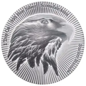 1 oz Eagle Scottsdale Stacker - Silver Antique Round (2)