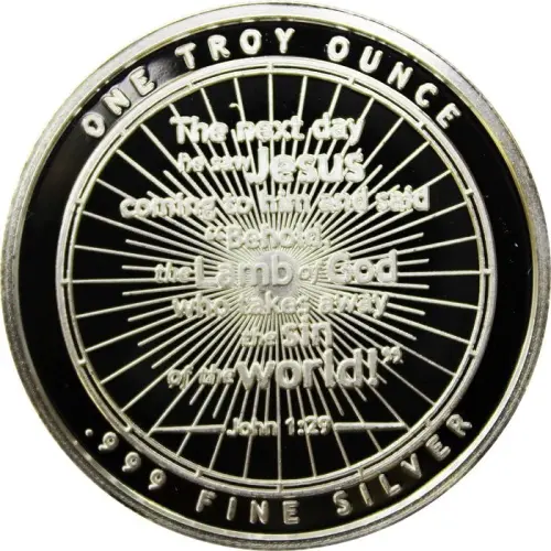 1 oz Silver Round Lamb of God (5)