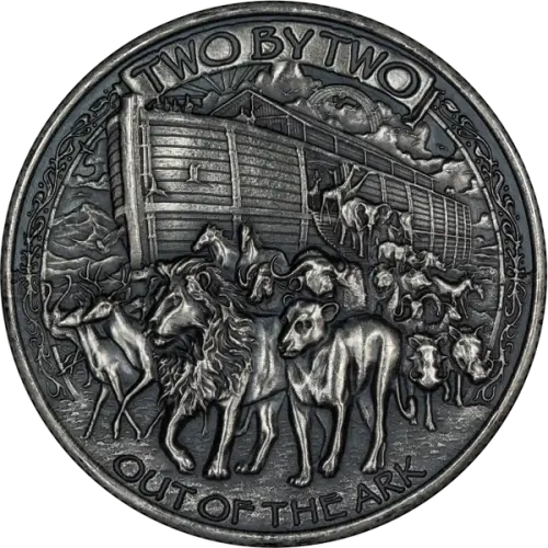 1 oz Silver Round - Noahs Ark (Antique) (2)