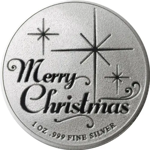 1 oz Silver Round - Santa Claus Merry Christmas (3)