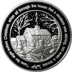 1 oz Silver Round - Twas The Night Before Christmas (.999 Fine) (2)