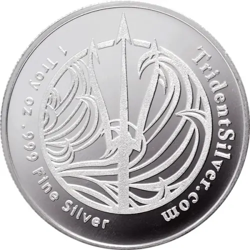 1 oz Trident - Silver Round (3)