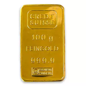 100g Credit Suisse Gold Bar