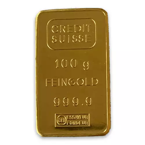 100g Credit Suisse Gold Bar (2)