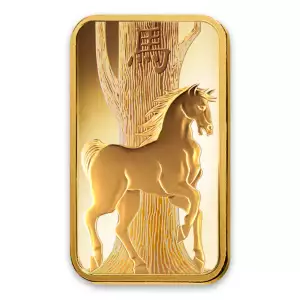 100g PAMP Gold Bar - Lunar Horse