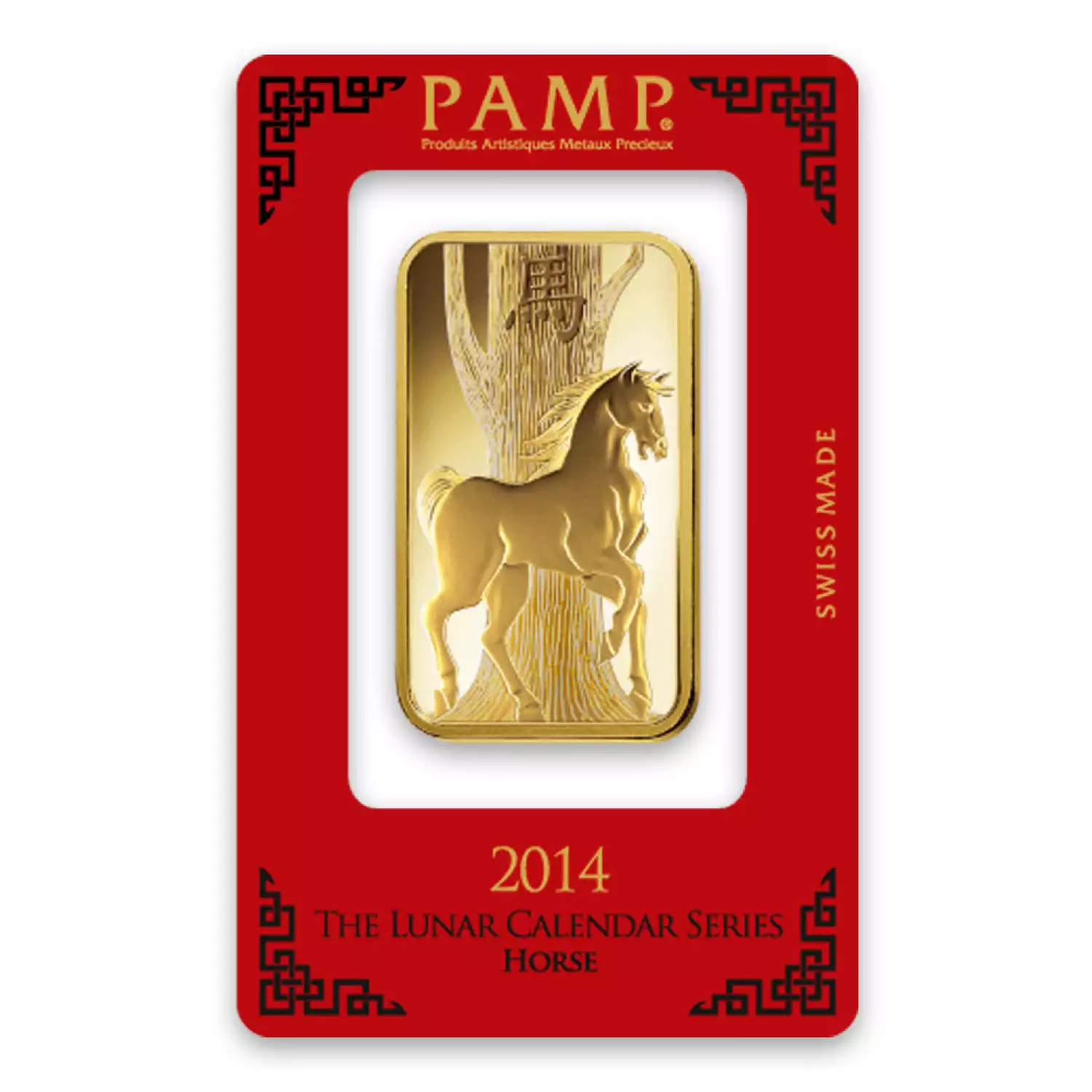 100g PAMP Gold Bar - Lunar Horse (2)