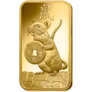 100g PAMP Gold Bar - Lunar Rat