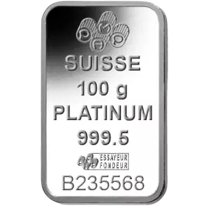 100g PAMP Platinum Bar - Fortuna