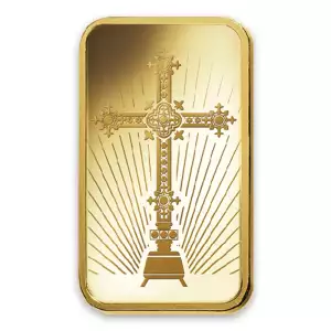 10g PAMP Gold Bar - Romanesque Cross (2)