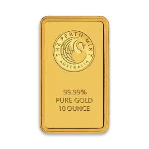 10oz Australian Perth Mint Gold bar - Minted