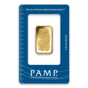 1/2oz PAMP Gold Bar - Fortuna