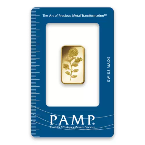 1/4oz PAMP Gold Bar - Rosa (3)