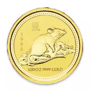 1996 1/20oz Australian Perth Mint Gold Lunar: Year of the Mouse (2)