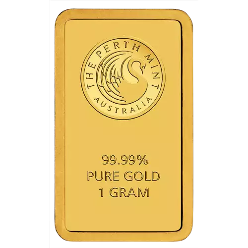 1g Australian Perth Mint gold bar - minted