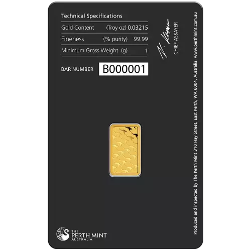 1g Australian Perth Mint gold bar - minted (4)