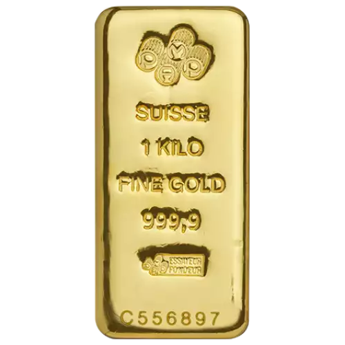 1kg PAMP Gold Bar - Cast (2)