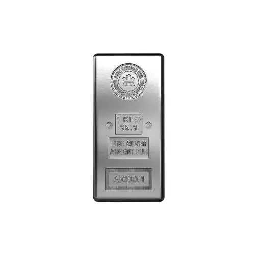 1kg Royal Canadian Mint (RCM) Silver Bar (2)