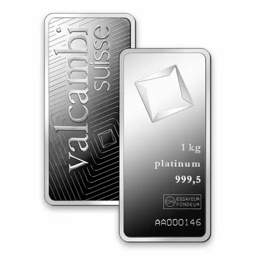 1kg Valcambi Minted Platinum Bar