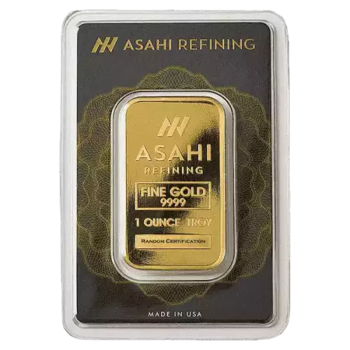 1oz Asahi Minted Gold Bar 