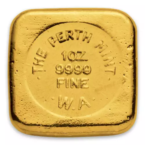 1oz Australian Perth Mint gold bar - cast