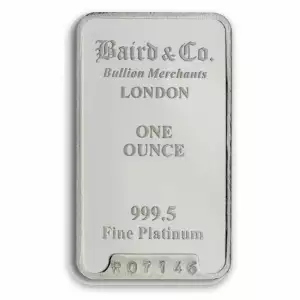 1oz Baird & Co Platinum Minted Bar