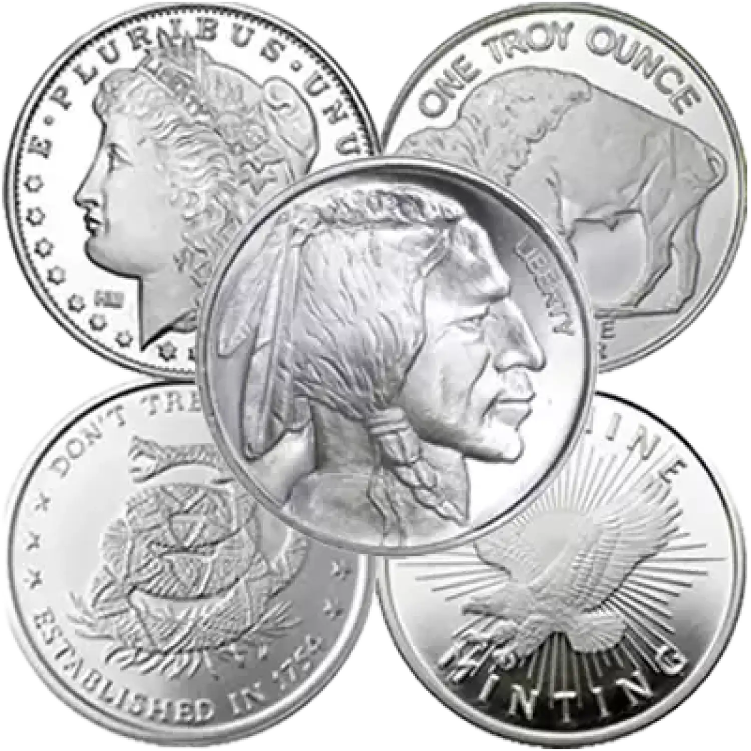 1oz Generic Silver Round silver bullion round for affordable precious metals investing