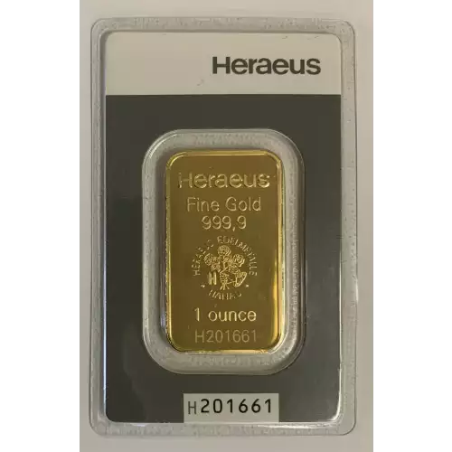 1oz Heraeus Minted Gold Bar (2)