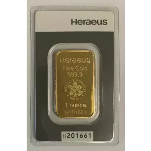 1oz Heraeus Minted Gold Bar (2)