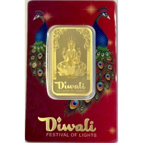 1oz PAMP Gold Bar - Diwali