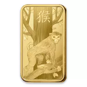 1oz PAMP Gold Bar - Lunar Monkey