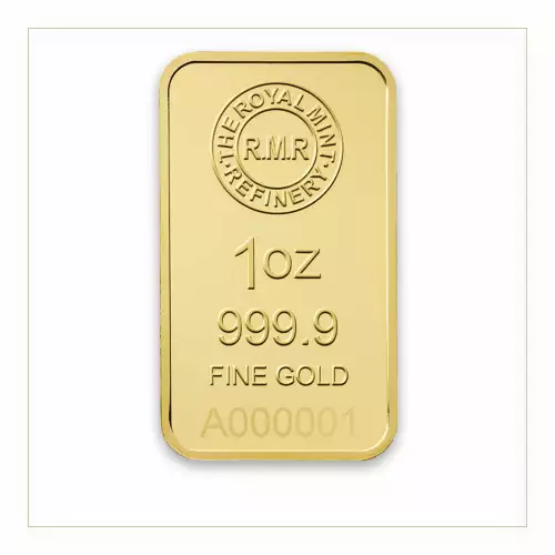 1oz Royal Mint Refinery Minted Gold Bar