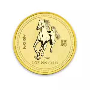 2002 1oz  Australian Perth Mint Gold Lunar: Year of the Horse (2)