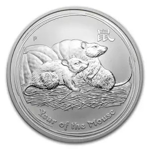 2008 1oz Australian Perth Mint Silver Lunar: Year of the Mouse (2)