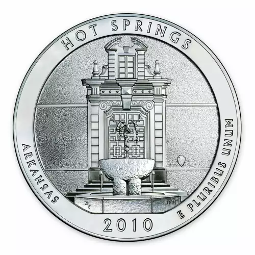 2010 5 oz Silver America the Beautiful Hot Springs National Park (2)