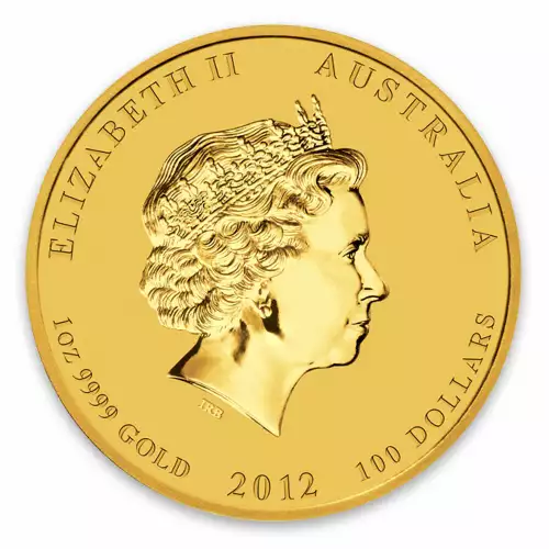 2012 1oz Australian Perth Mint Gold Lunar II: Year of the Dragon (2)