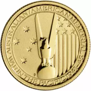 2013 1/10oz Gold Australia/America War Memorial (2)