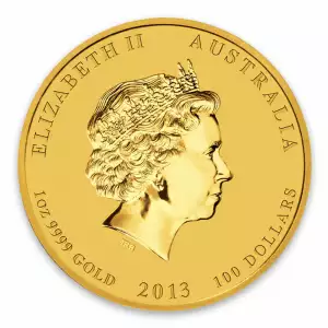 2013 1oz Australian Perth Mint Gold Lunar II: Year of the Snake (2)