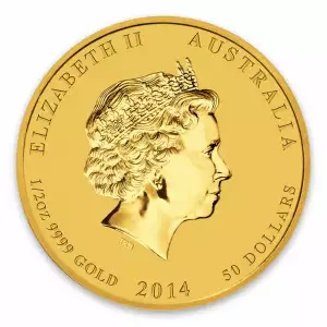 2014 1/2oz Australian Perth Mint Gold Lunar II: Year of the Horse (2)