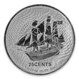 2014 1/4oz Cook Islands Silver Sailing Ship Bounty (2)