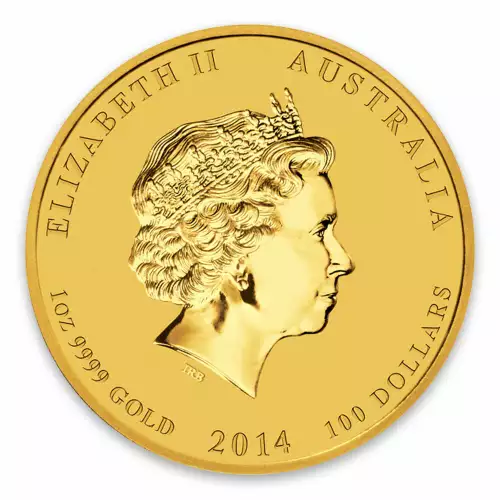 2014 1oz Australian Perth Mint Gold Lunar II: Year of the Horse (2)
