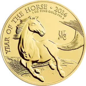 2014 1oz British Lunar Series: Year of the Horse (2)