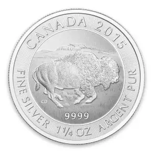 2015 1.25oz Canadian Silver Bison (2)