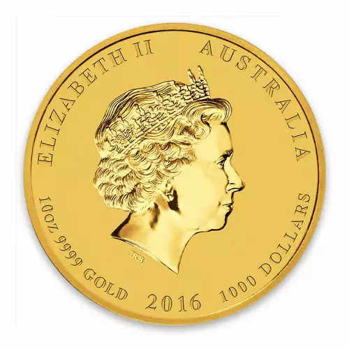 2016 10oz Australian Perth Mint Gold Lunar II: Year of the Monkey (2)