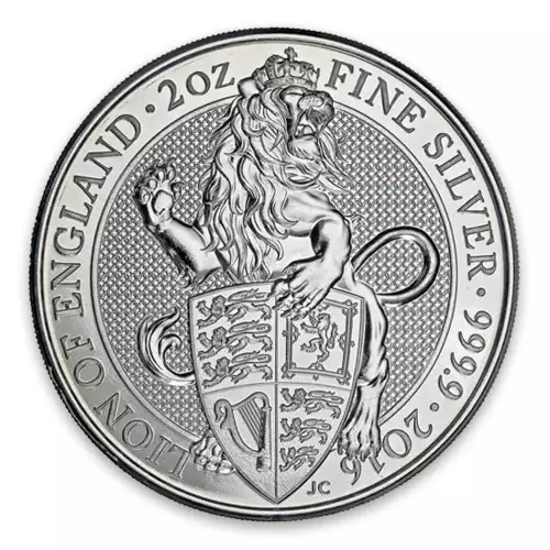 2016 2oz Silver Britain Queen's Beasts: The Lion