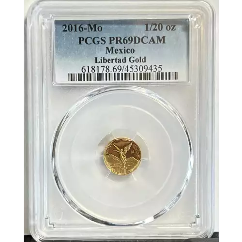 2016-Mo 1/20 oz Libertad Gold, DCAM